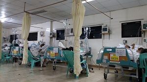 ICU of a hospital in the province
